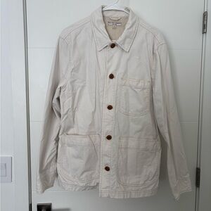 Wallace & Barnes New York Cream Off White Men's Chore Jacket - Medium